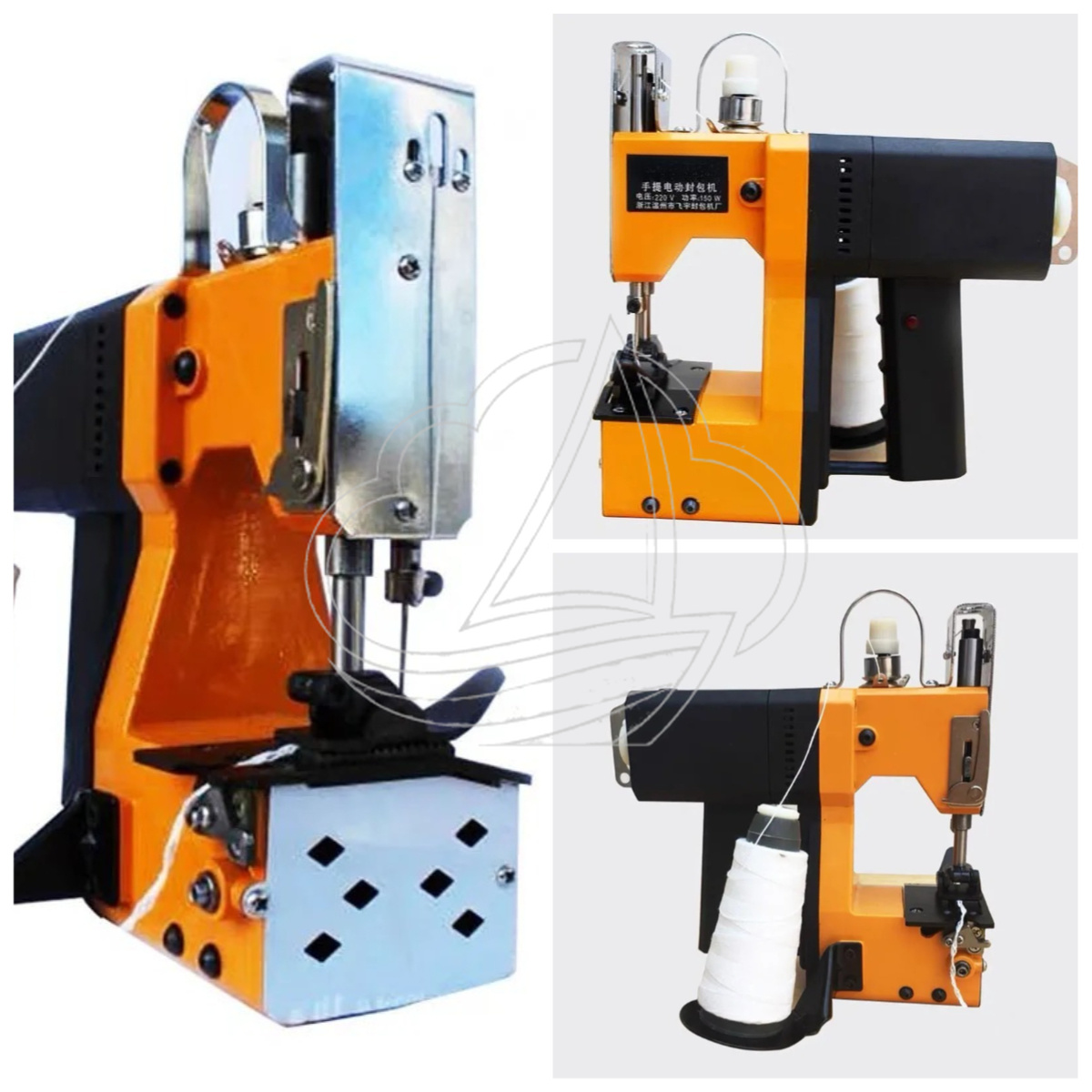 Textiles Sewing Machine - จักรเย็บผ้าไฟฟ้า GK9-001 210W แบบพกพา พร้อมอุปกรณ์เย็บริมผ้าอัตโนมัติ สำหรับถุงผ้าทอ