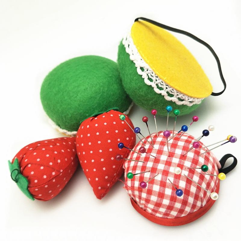 Sewing Pin Cushion - 1Pcs สตรอเบอร์รี่รูปเข็มเข็มขัดข้อมือ DIY Handcraft เครื่องมือสำหรับเย็บเย็บปักถักร้อย BB5533
