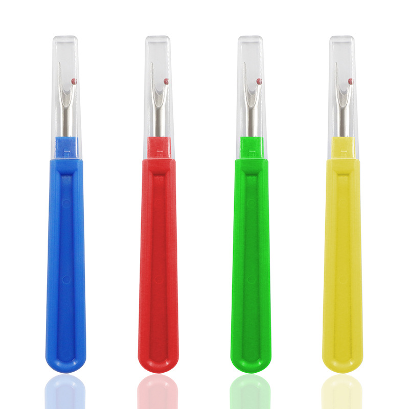 Seam Ripper Tool - ชุดอุปกรณ์เย็บผ้า DIY 5 ชิ้น/ชุด - มีดตัดด้ายเหล็กด้ามพลาสติก