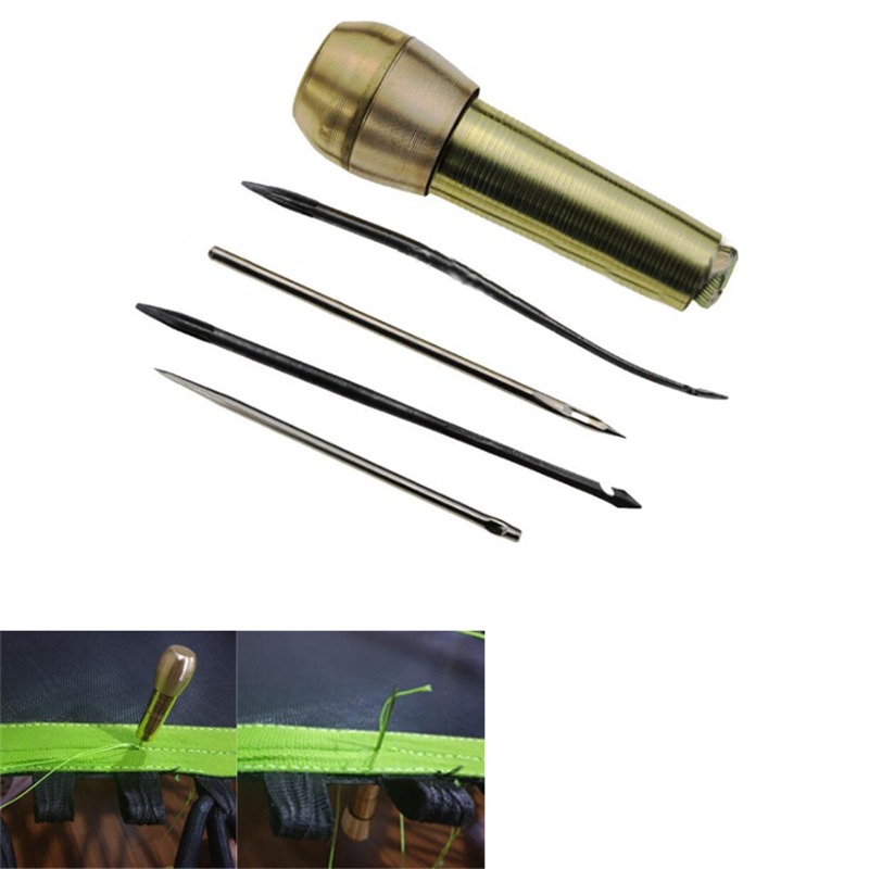 Needle Threader Tool - เข็มเย็บผ้าด้ามทองแดง สำหรับงาน DIY งานฝีมือ เข็มเย็บผ้าแบบกรวย แม่พิมพ์ลายฉลุ