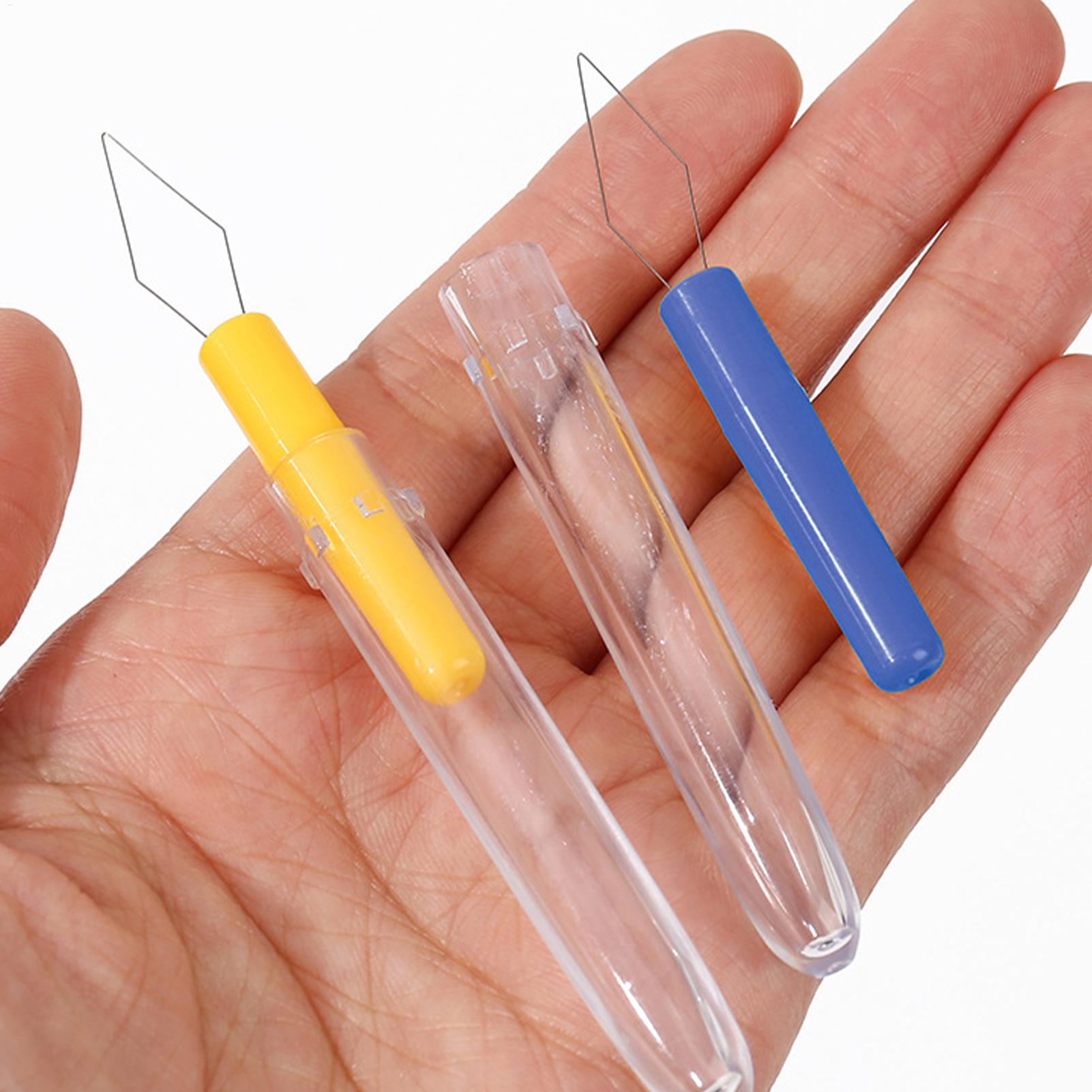 Needle Threader Tool - ที่ร้อยด้ายอัตโนมัติ 3 ชิ้น อุปกรณ์เย็บผ้าพกพา สำหรับงานเย็บมือ DIY