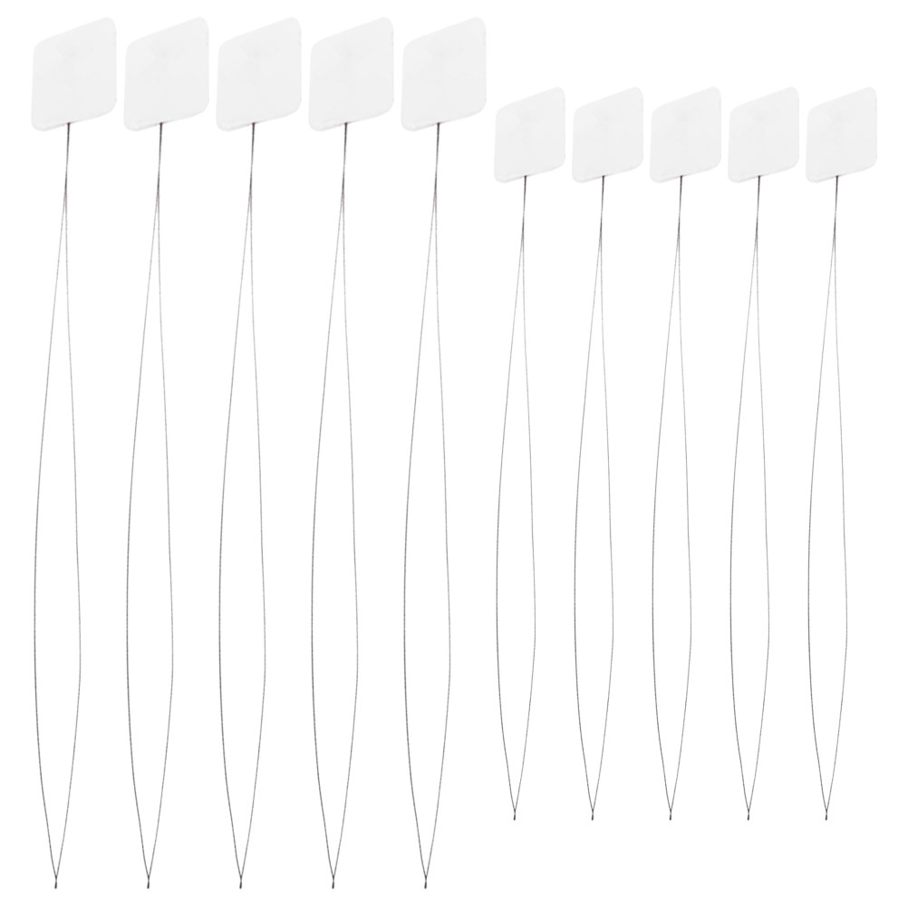 Needle Threader Tool - 10 ชิ้น อุปกรณ์ร้อยด้ายสำหรับงานปักผ้า เครื่องมือร้อยด้ายอเนกประสงค์ ทำจากลวดเหล็ก สำหรับงานเย็บมือ