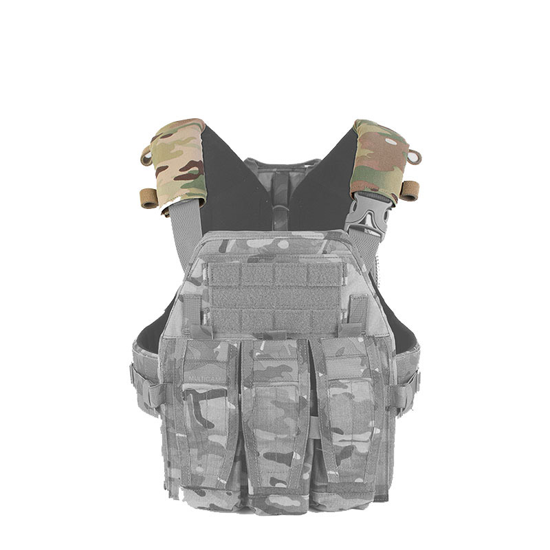Shoulder Pad Set In - 1คู่ AVS แผ่นรองไหล่ชุดแผ่นรองไหล่สำหรับบรรทุกเสื้อเกราะยุทธวิธีผ้ายืดคลุมไหล่แบบดั้งเดิม