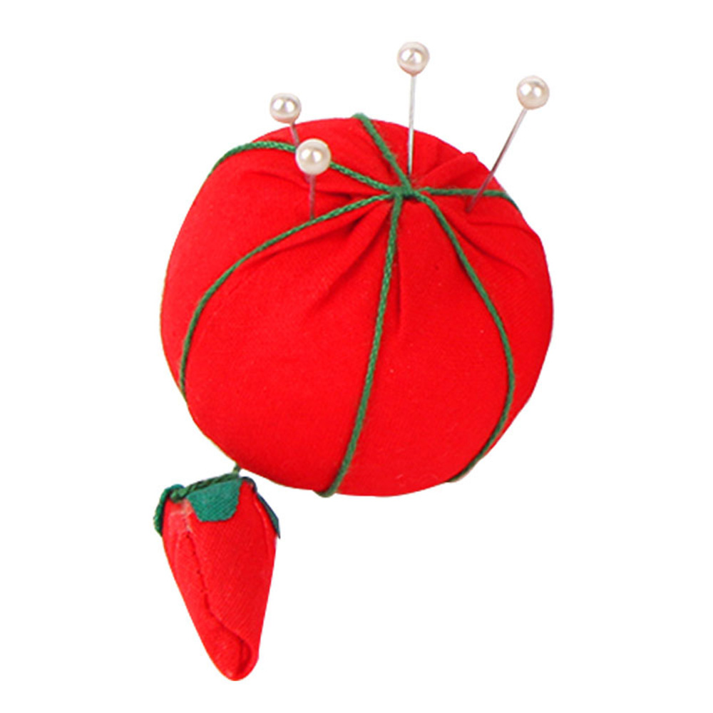 Sewing Pin Cushion - เข็ม DIY อุปกรณ์เสริมมะเขือเทศรูปทรงลูกบอลน่ารัก1ชิ้นเครื่องมือตัดเย็บเข็มที่เก็บเข็ม