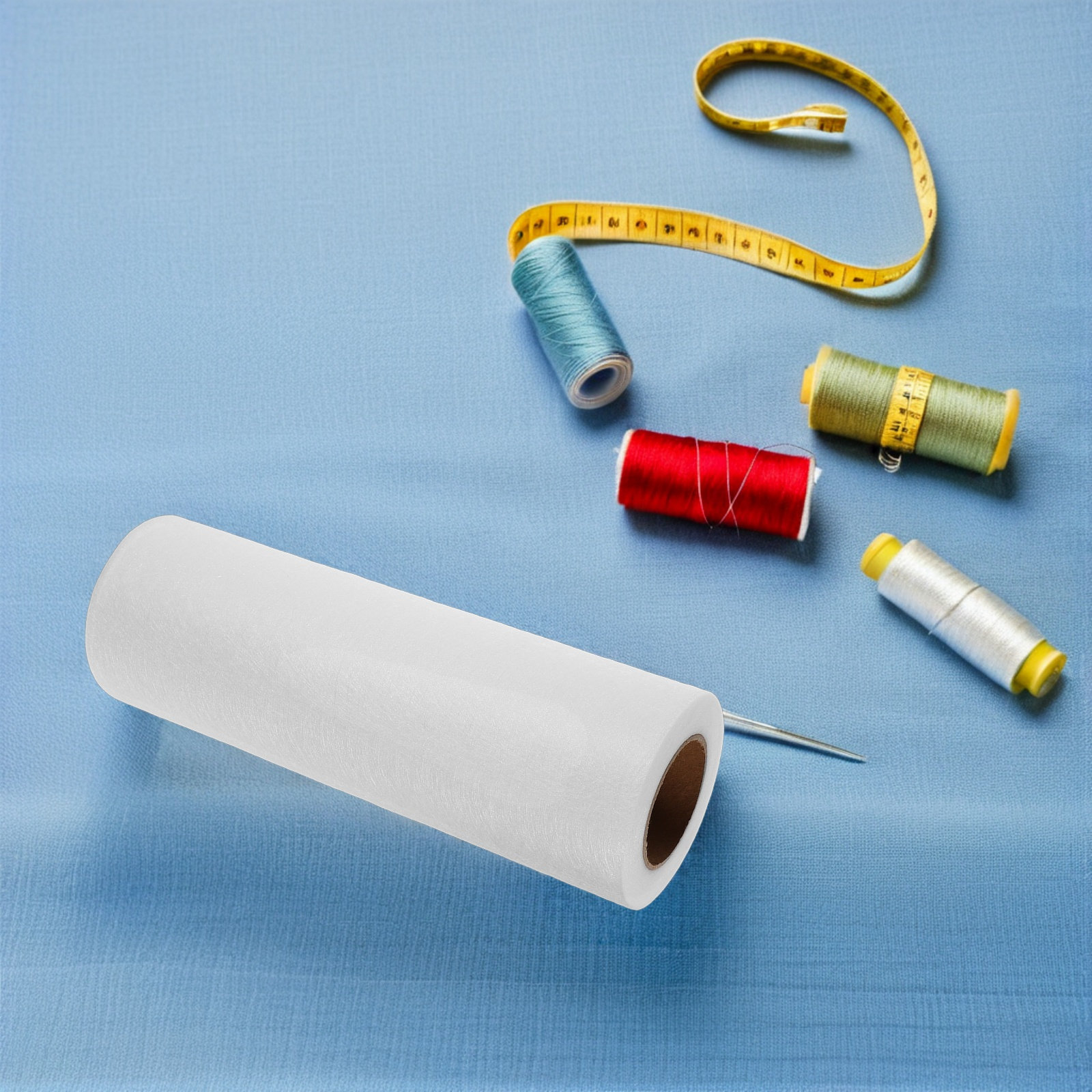 Hem Tape Fusible - เทปผ้าไม่ทอแบบสองด้านชนิดฟิวซิเบิลบอนดิ้งสำหรับเสริมความแข็งแรงชายเสื้อผ้า ซ่อมแซมและเย็บปักถักร้อย