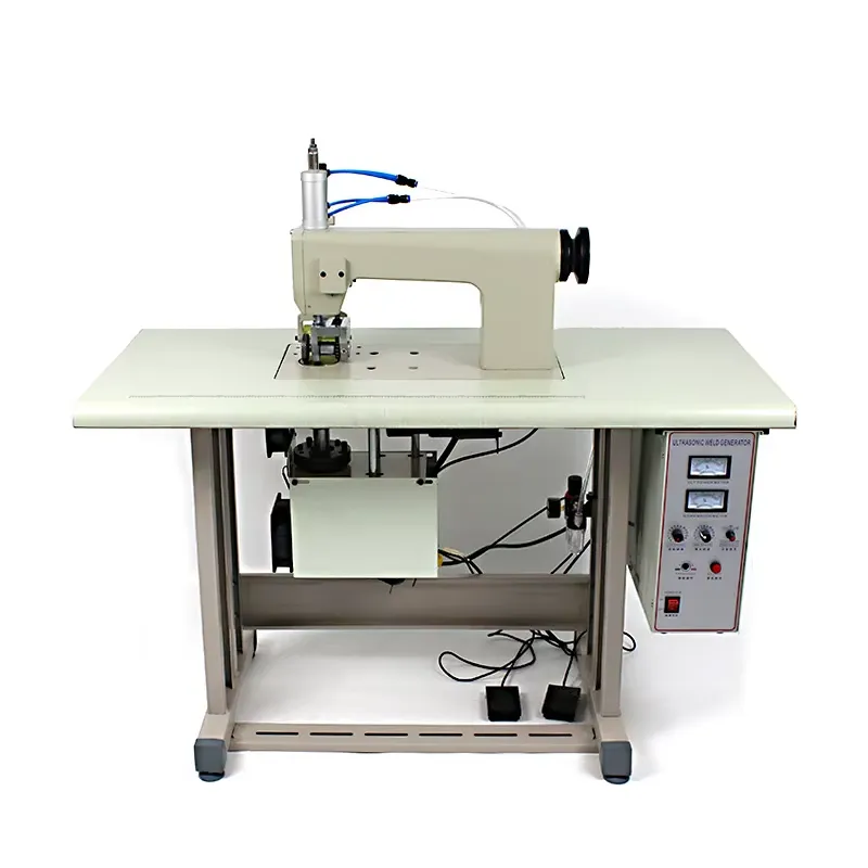 Textiles Sewing Machine - เครื่องเย็บผ้าลูกไม้แบบอัลตราโซนิกสำหรับงานอุตสาหกรรม 20kHz 220V สำหรับการเชื่อมต่อผ้าสิ่งทอ