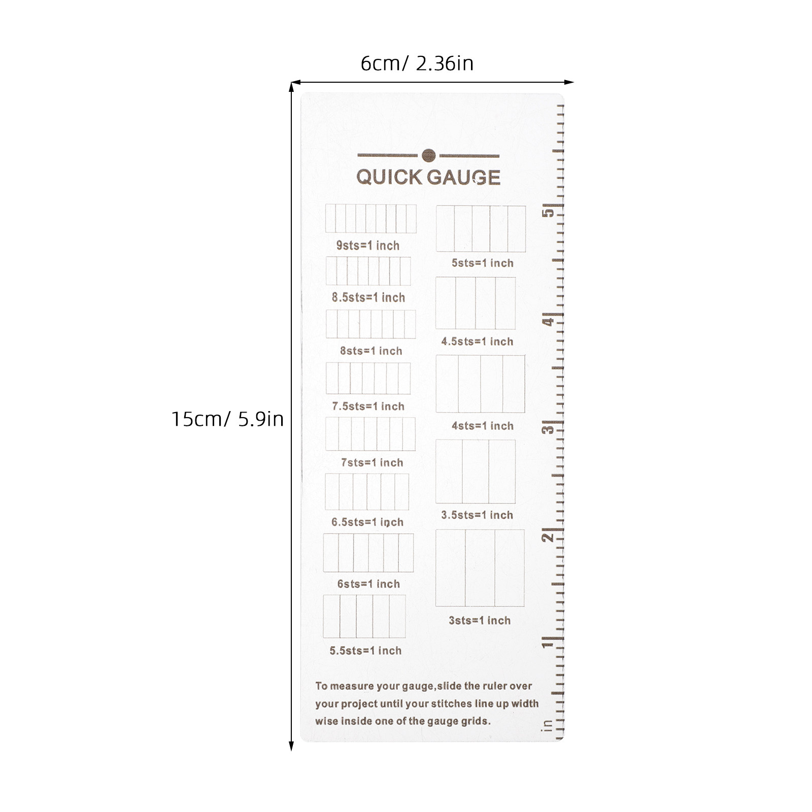 ไม้บรรทัดวัดขนาดงานถัก 2 ชิ้น  - Sewing Knit บทวิจารณ์และราคา