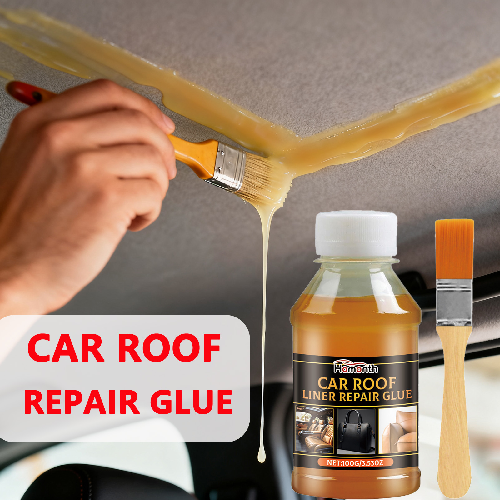กาวติดหัวเตียงรถยนต์แบบมืออาชี - Fabric Glue Bond บทวิจารณ์และราคา