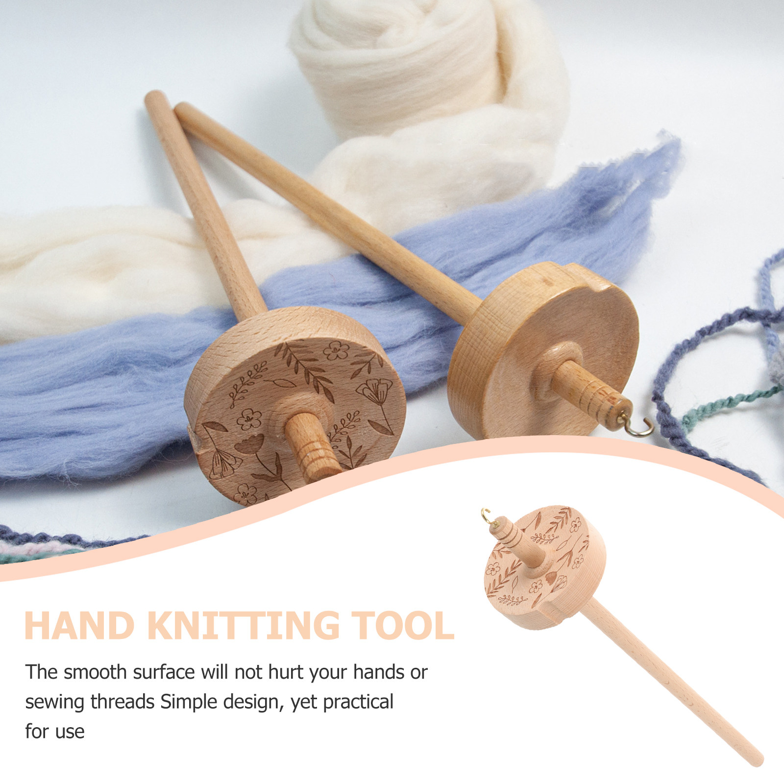 แกนม้วนไหมพรมไม้  ผิวเรียบ  ที - Sewing Knit บทวิจารณ์และราคา