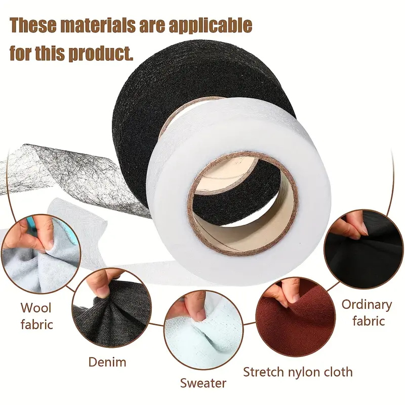ม้วนเหล็ก4ม้วนบนแถบกาวสองหน้าร - Hem Tape Fusible บทวิจารณ์และราคา