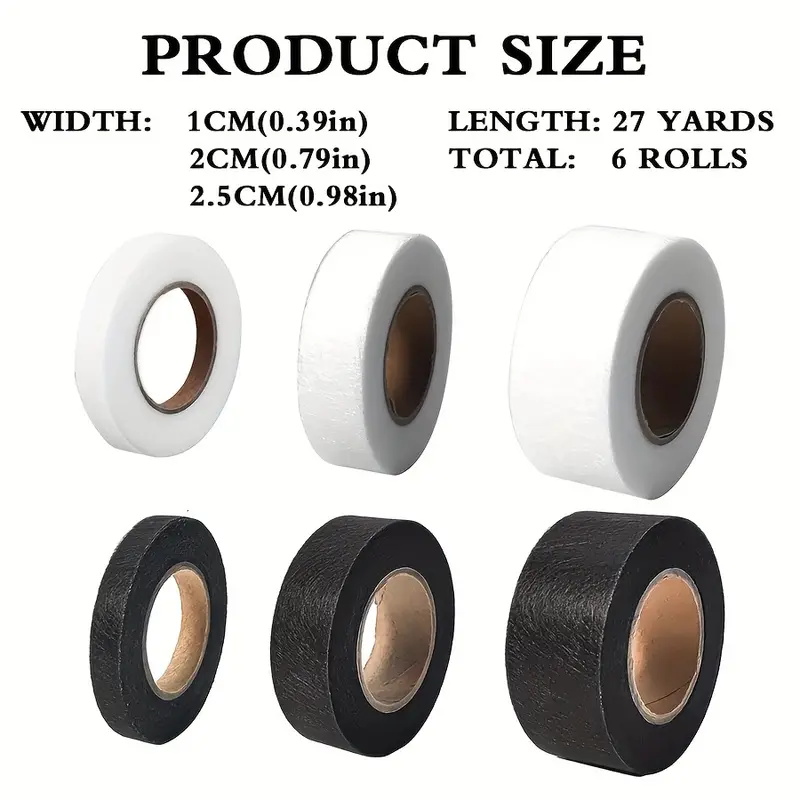 ม้วนเหล็ก4ม้วนบนแถบกาวสองหน้าร - Hem Tape Fusible บทวิจารณ์และราคา