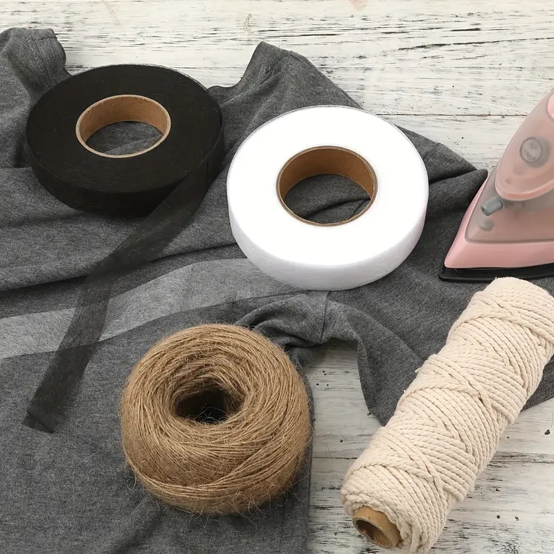 ม้วนเหล็ก4ม้วนบนแถบกาวสองหน้าร - Hem Tape Fusible บทวิจารณ์และราคา