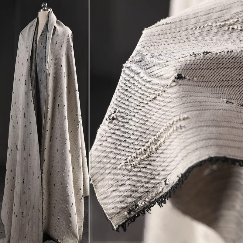 ผ้าแจ็คการ์ดลายทางผ้ายีนส์ผสมฝ - Sewing Recycle บทวิจารณ์และราคา