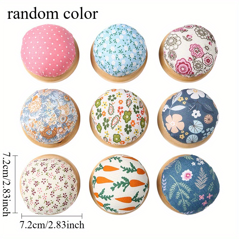 1 PC Ramdon สีไม้ขาตั้งผ้าเข็ม - Sewing Pin Cushion บทวิจารณ์และราคา