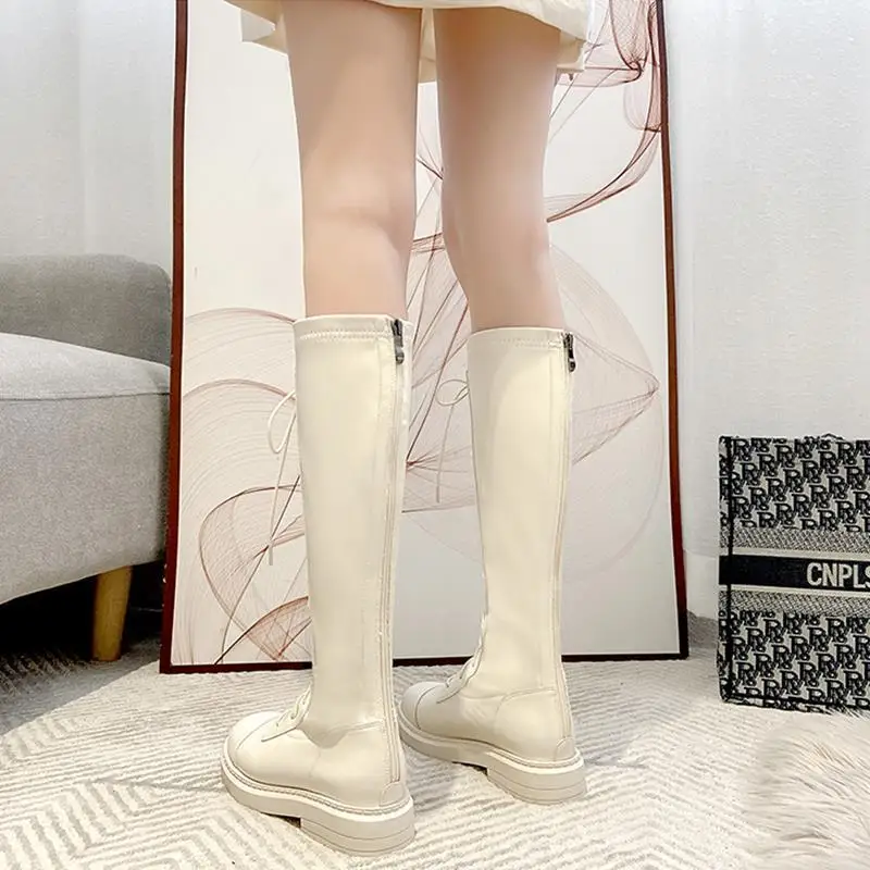 รองเท้าบูทผู้หญิงทรงสูงถึงเข่า - Sewing Fleece บทวิจารณ์และราคา