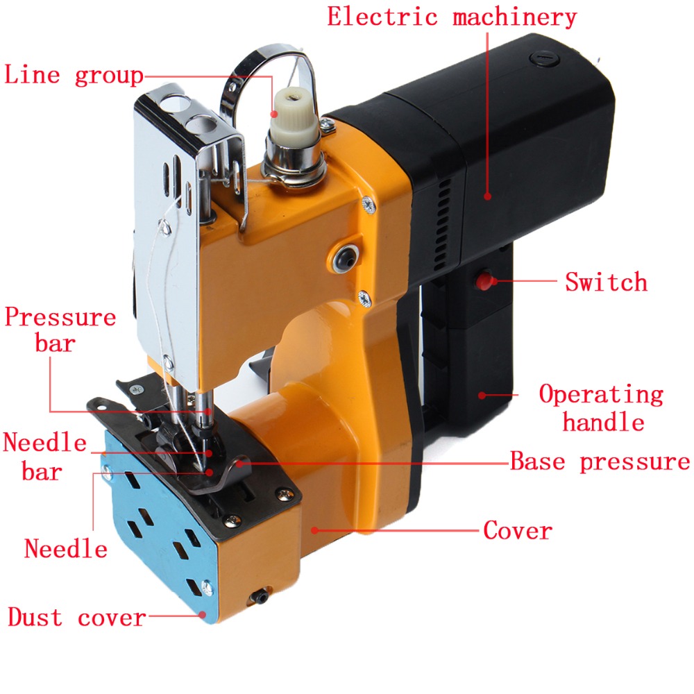 เครื่องเย็บปิดปากถุงไฟฟ้า สำหร - Textiles Sewing Machine บทวิจารณ์และราคา