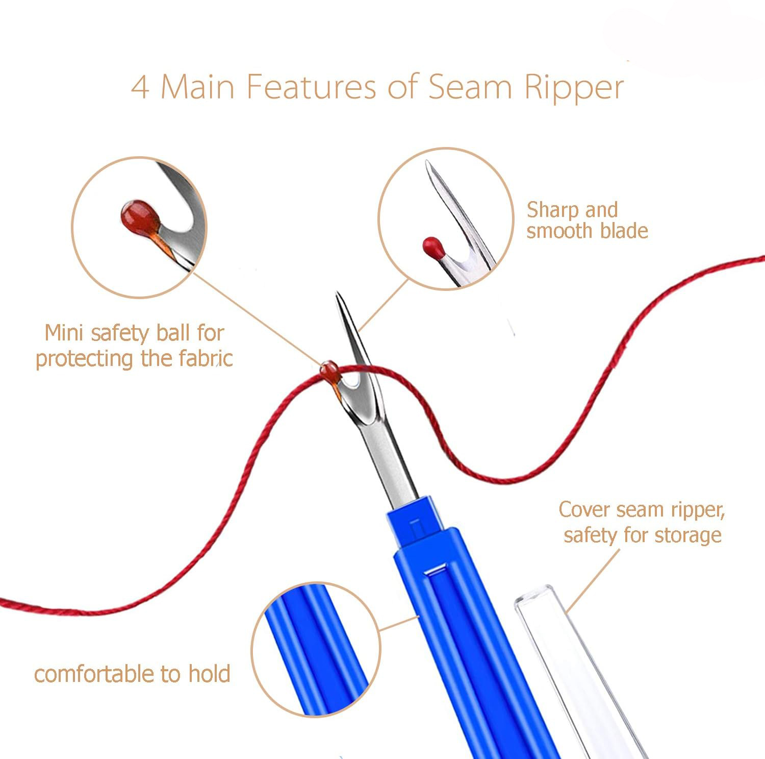 ชุดเครื่องมือถอดตะเข็บเย็บผ้า  - Seam Ripper Tool บทวิจารณ์และราคา
