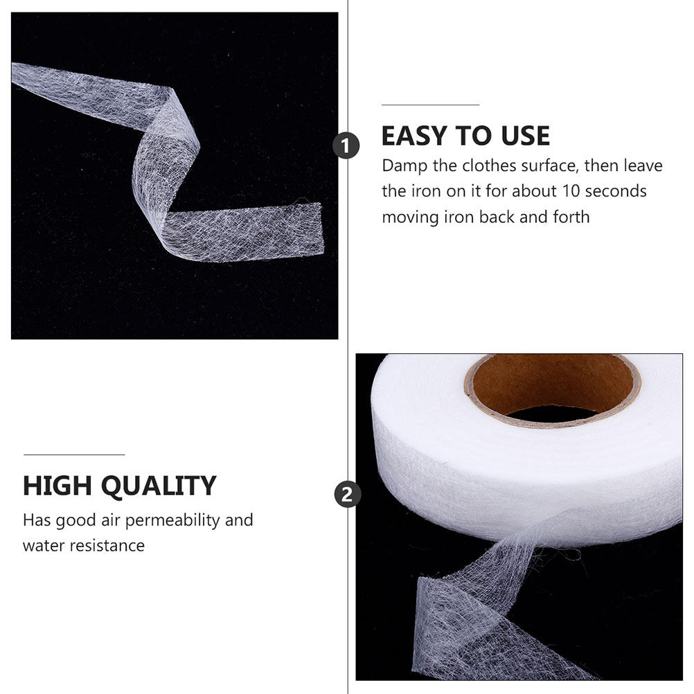 เทปติดผ้าสองหน้าแบบรีดติดได้ 1 - Hem Tape Fusible บทวิจารณ์และราคา