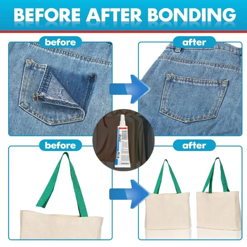 กาวซ่อมผ้าใสแบบยืดหยุ่น แห้งเร - Fabric Glue Bond บทวิจารณ์และราคา