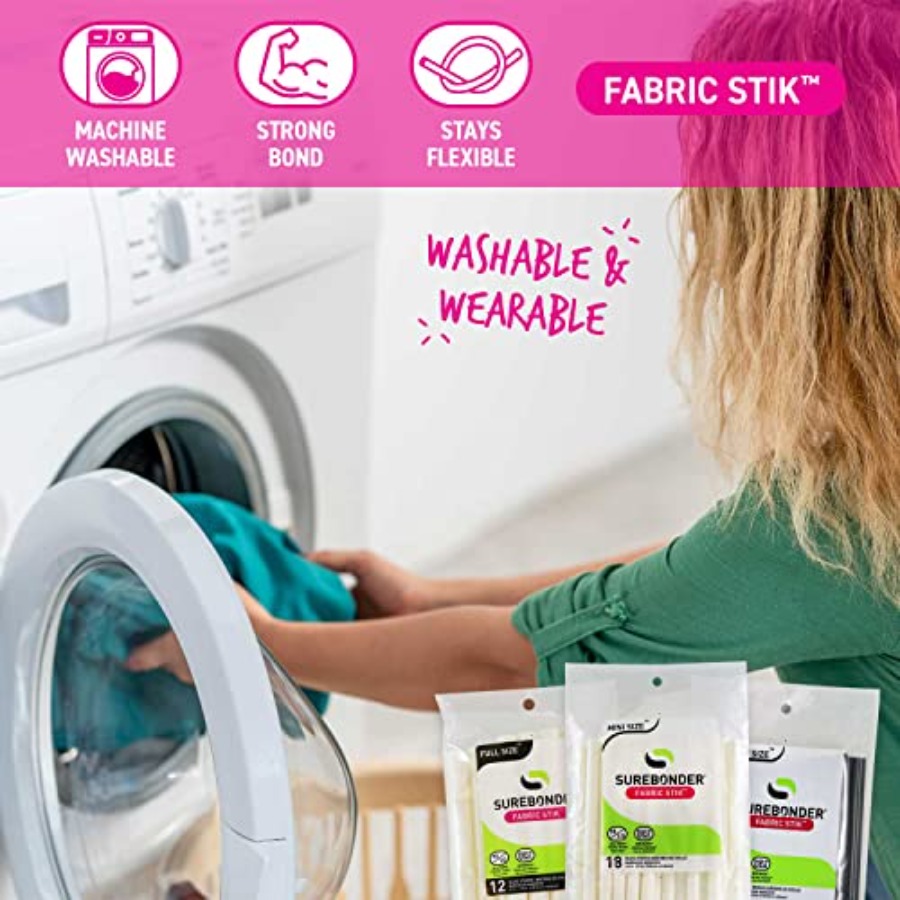 แท่งกาวร้อนสำหรับผ้า ขนาดเต็ม  - Fabric Glue Bond บทวิจารณ์และราคา