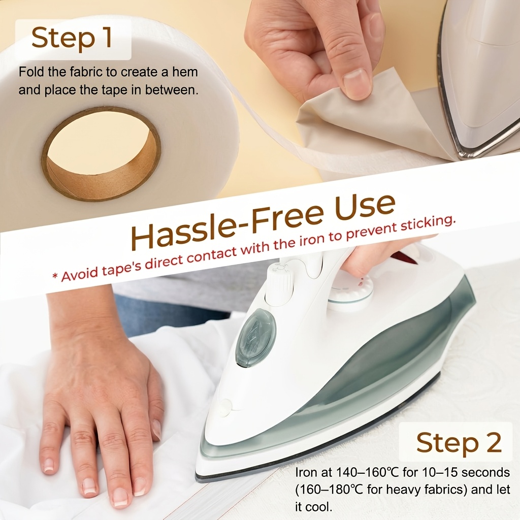เทปติดขอบผ้าแบบรีดติด 2 ม้วน ไ - Hem Tape Fusible บทวิจารณ์และราคา