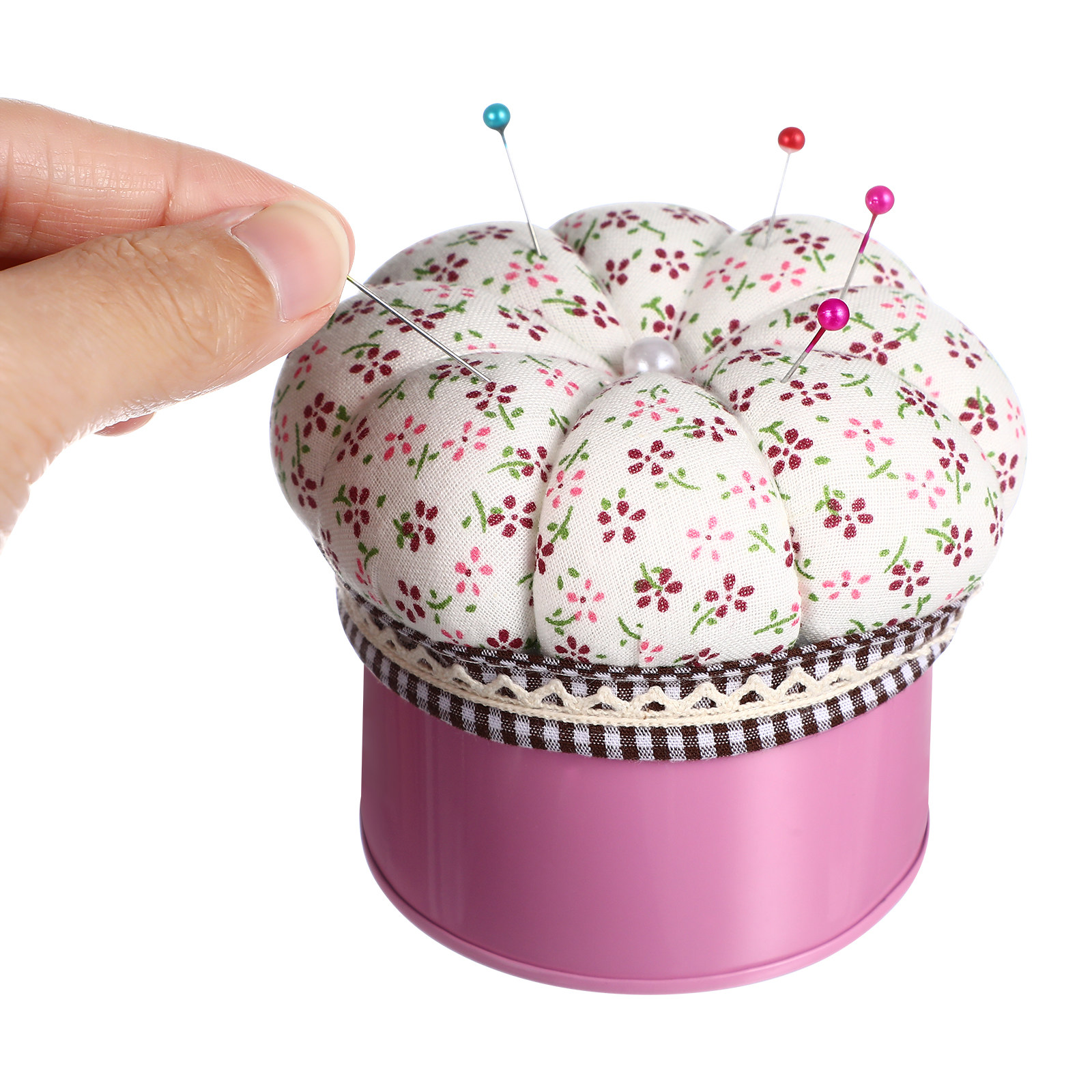 กล่องเก็บเข็มเย็บผ้าทรงฟักทอง  - Sewing Pin Cushion บทวิจารณ์และราคา